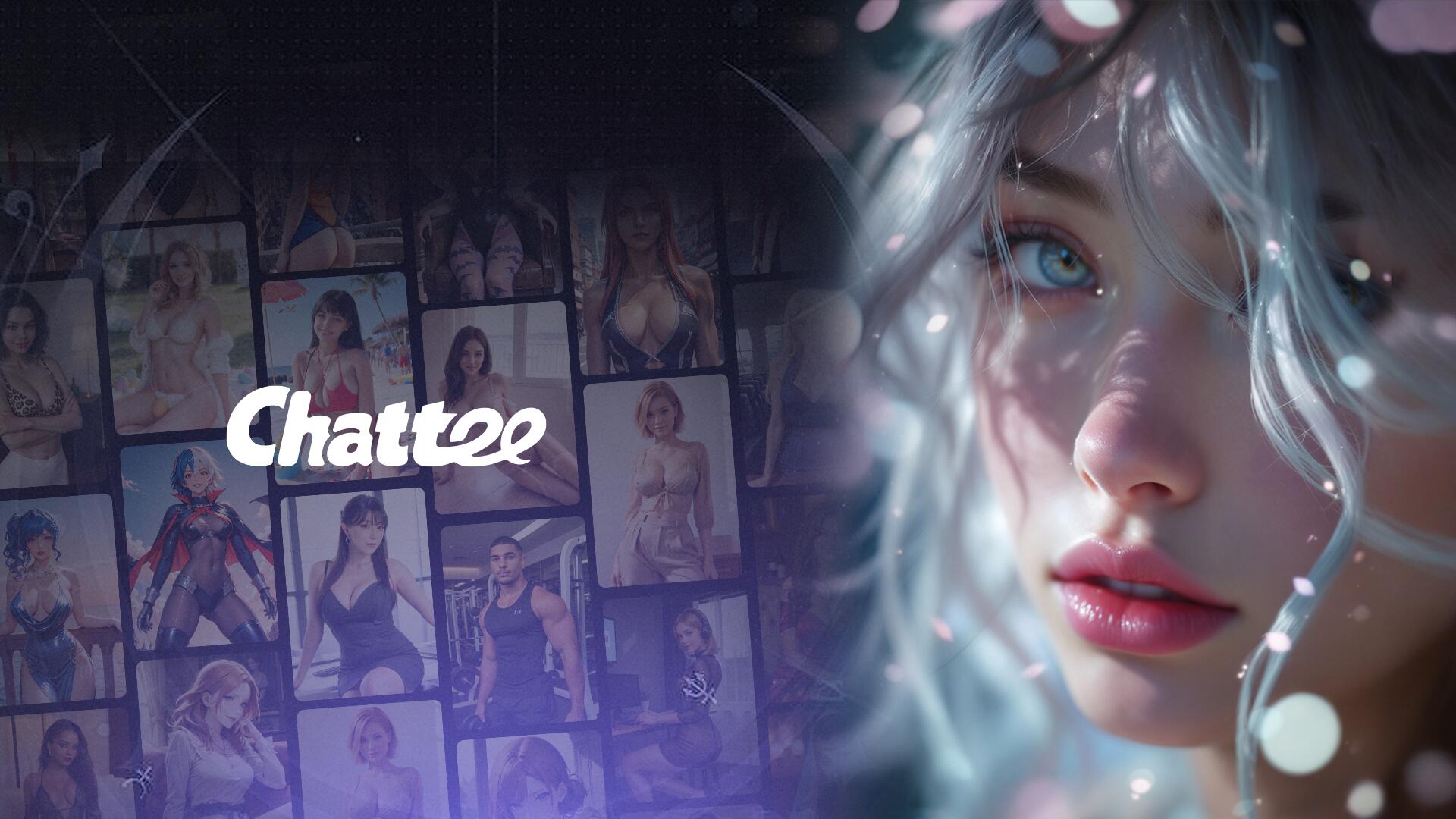 Discovery splash banner for Chattee - AI Character Discord server