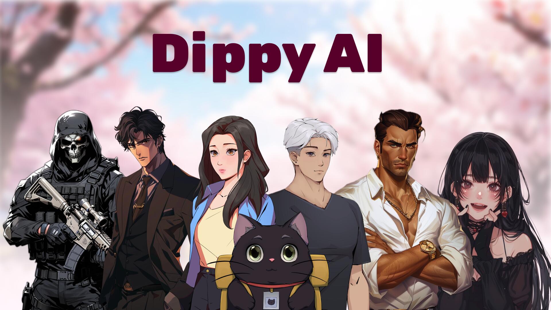Discovery splash banner for Dippy AI Discord server