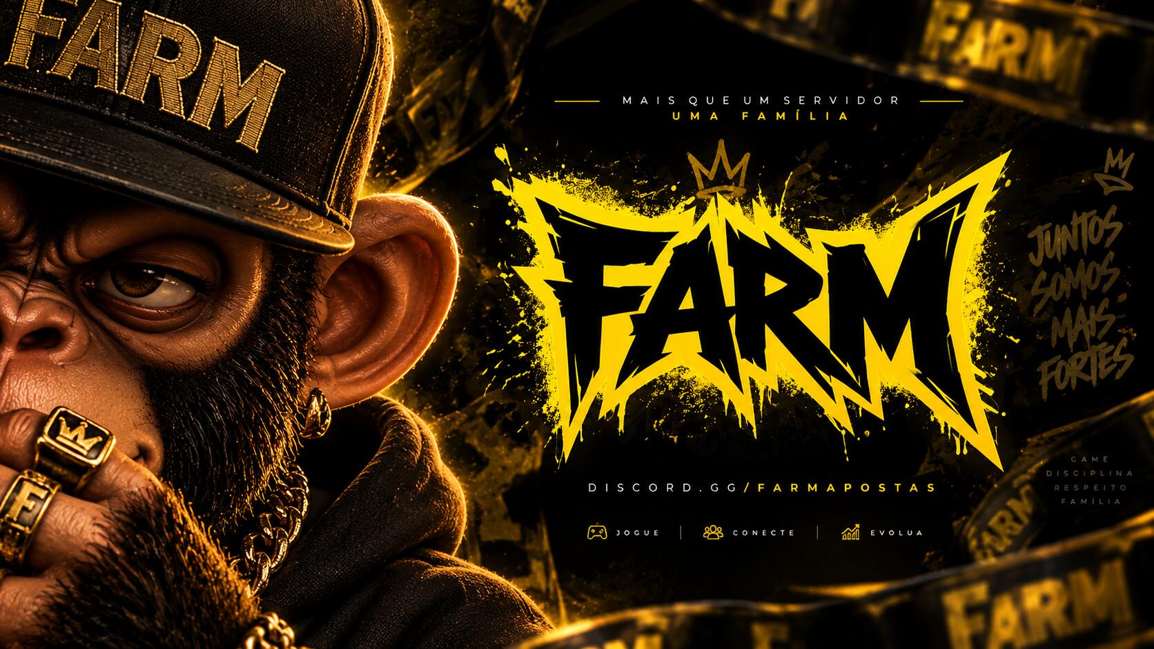 Discovery splash banner for 🔥 RANK 1700 ON | FARM Discord server