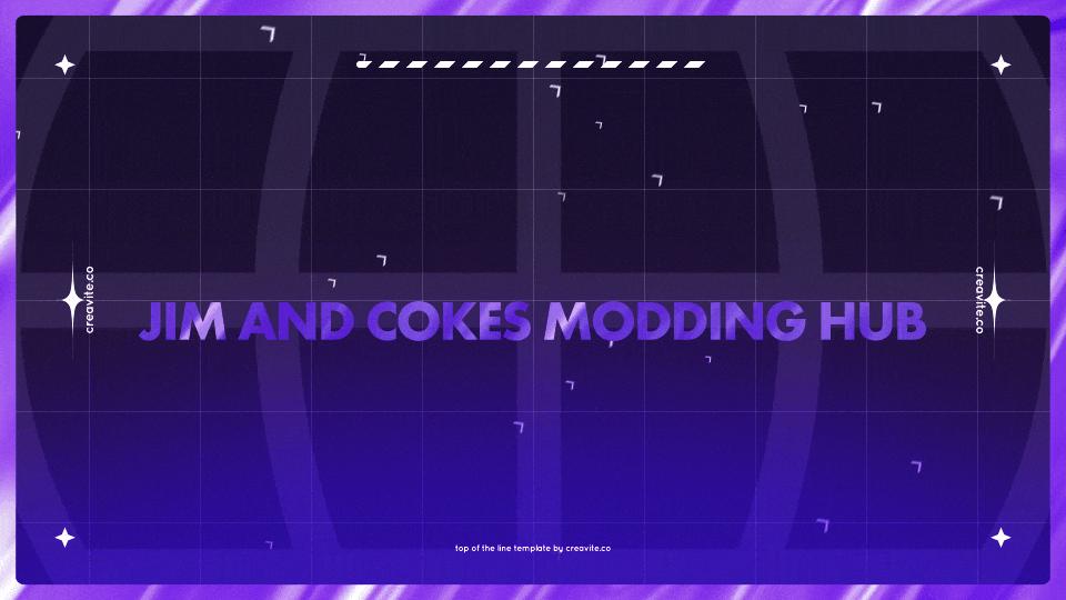 Discovery splash banner for Jim's Modding Hub Discord server