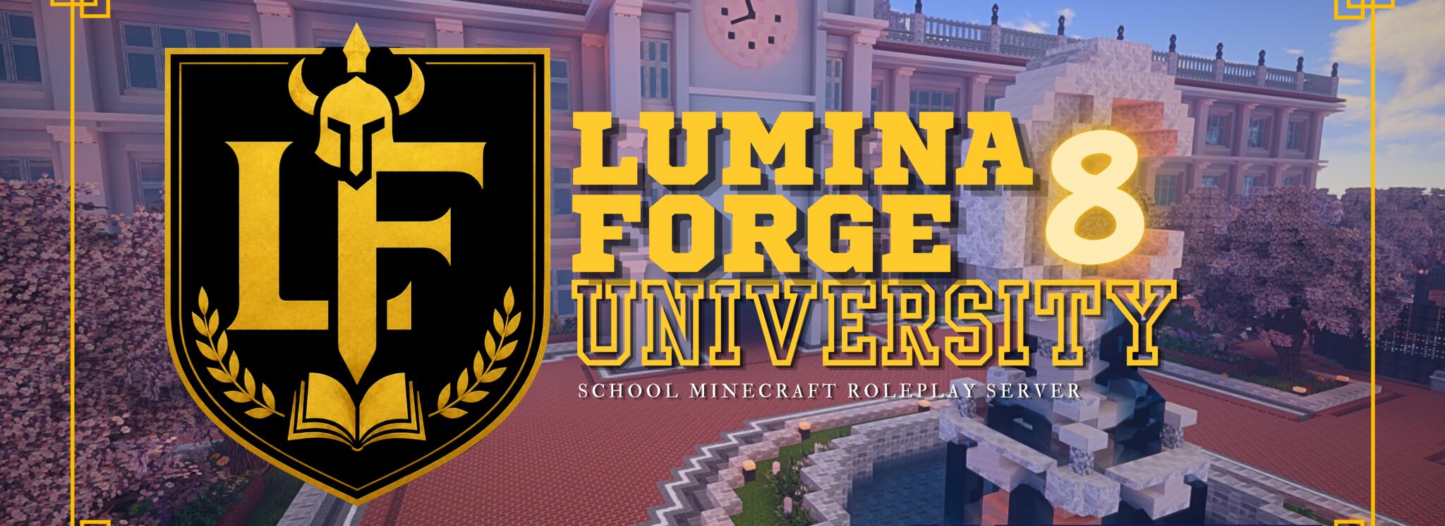 Discovery splash banner for LUMINA FORGE: S8 Discord server