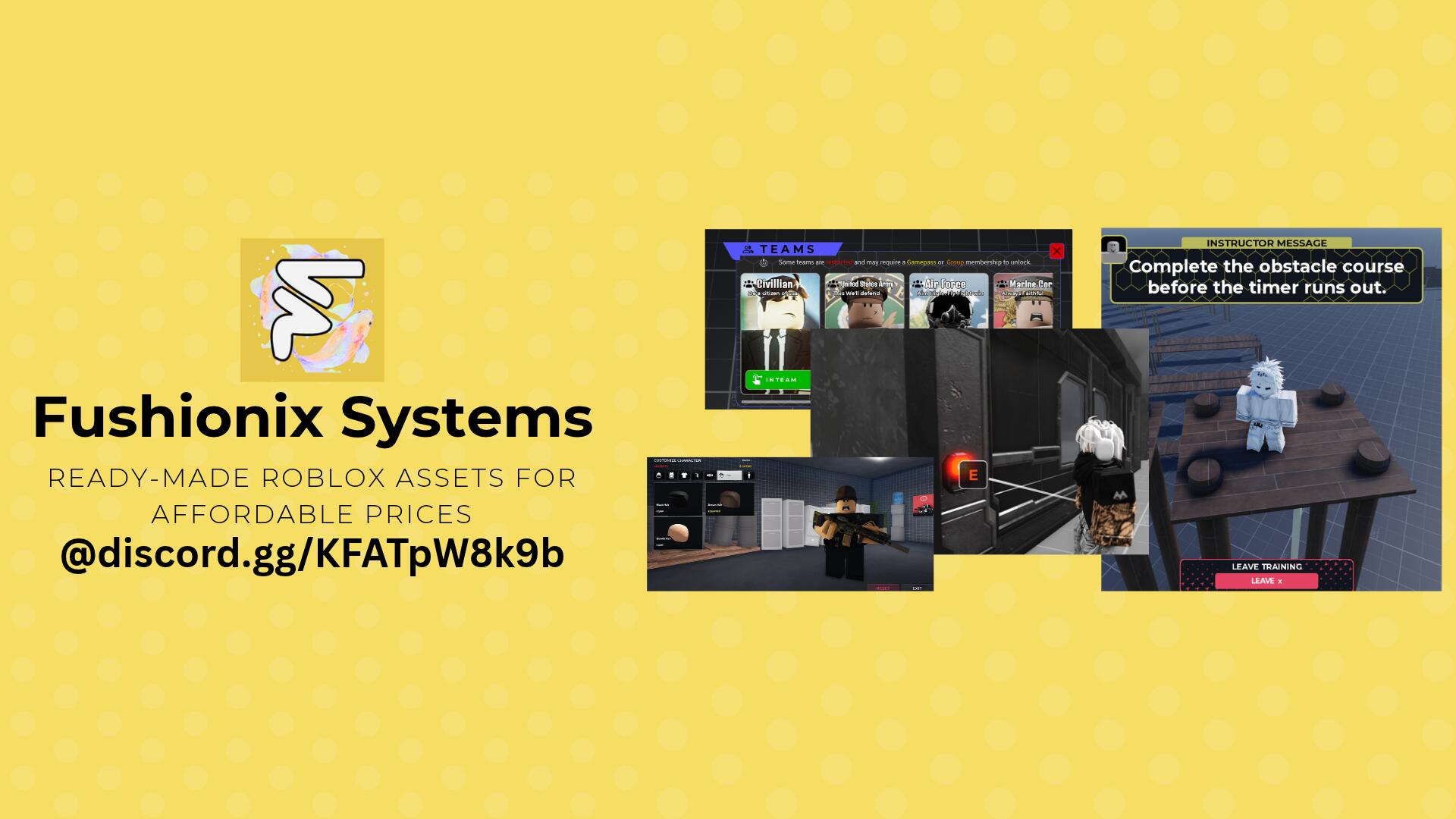 Discovery splash banner for Fushionix Systems Discord server