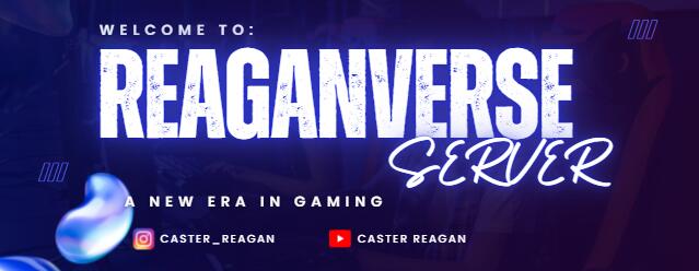 Discovery splash banner for REAGANVERSE Discord server
