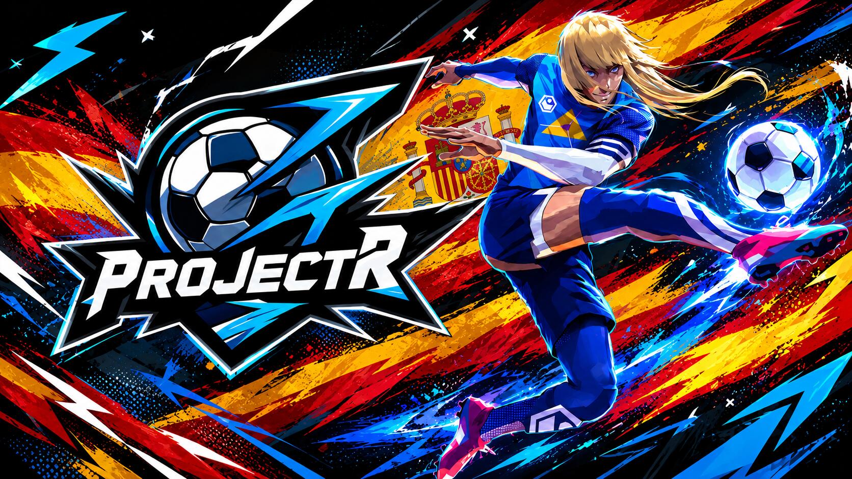 Discovery splash banner for Project R x Moirai | Rematch España Discord server