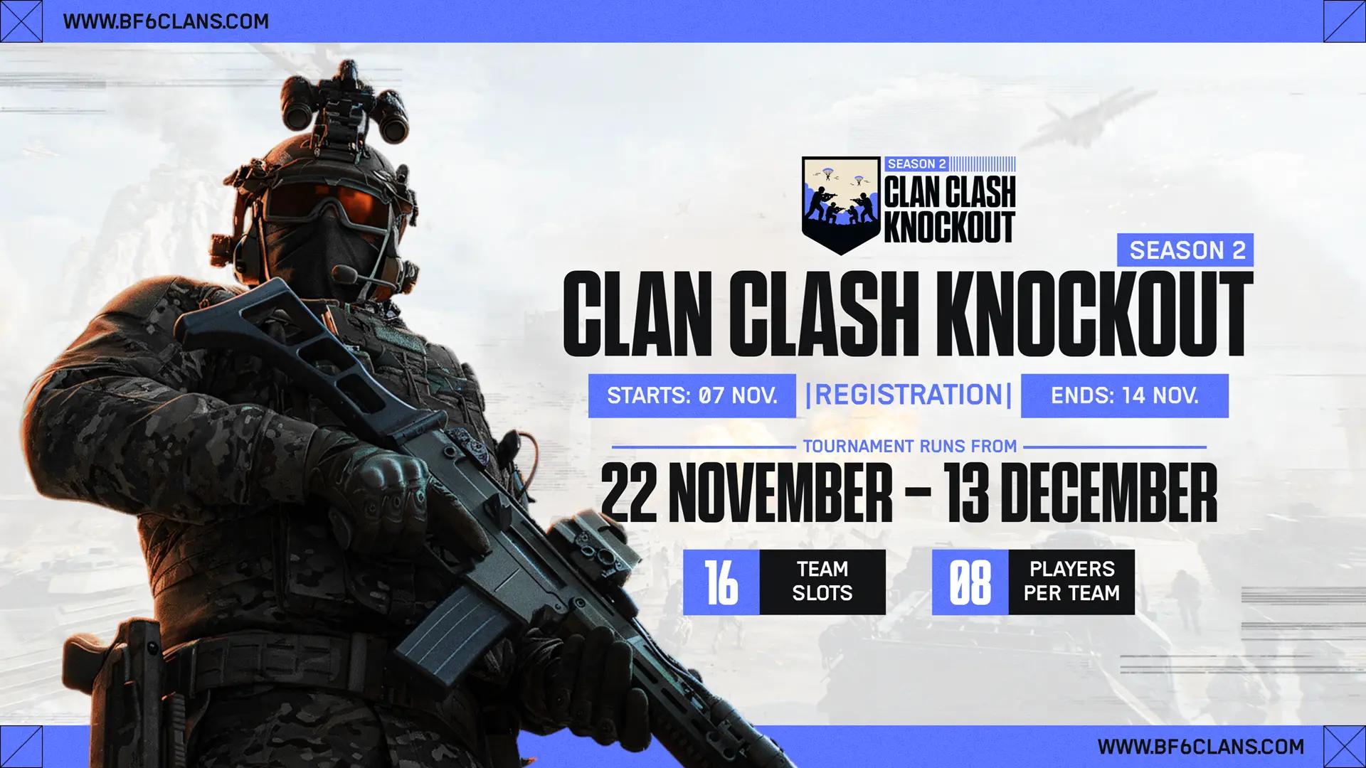 Discovery splash banner for BF6clans.com Discord server