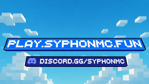 Discovery splash banner for SyphonMC | For Sale Discord server