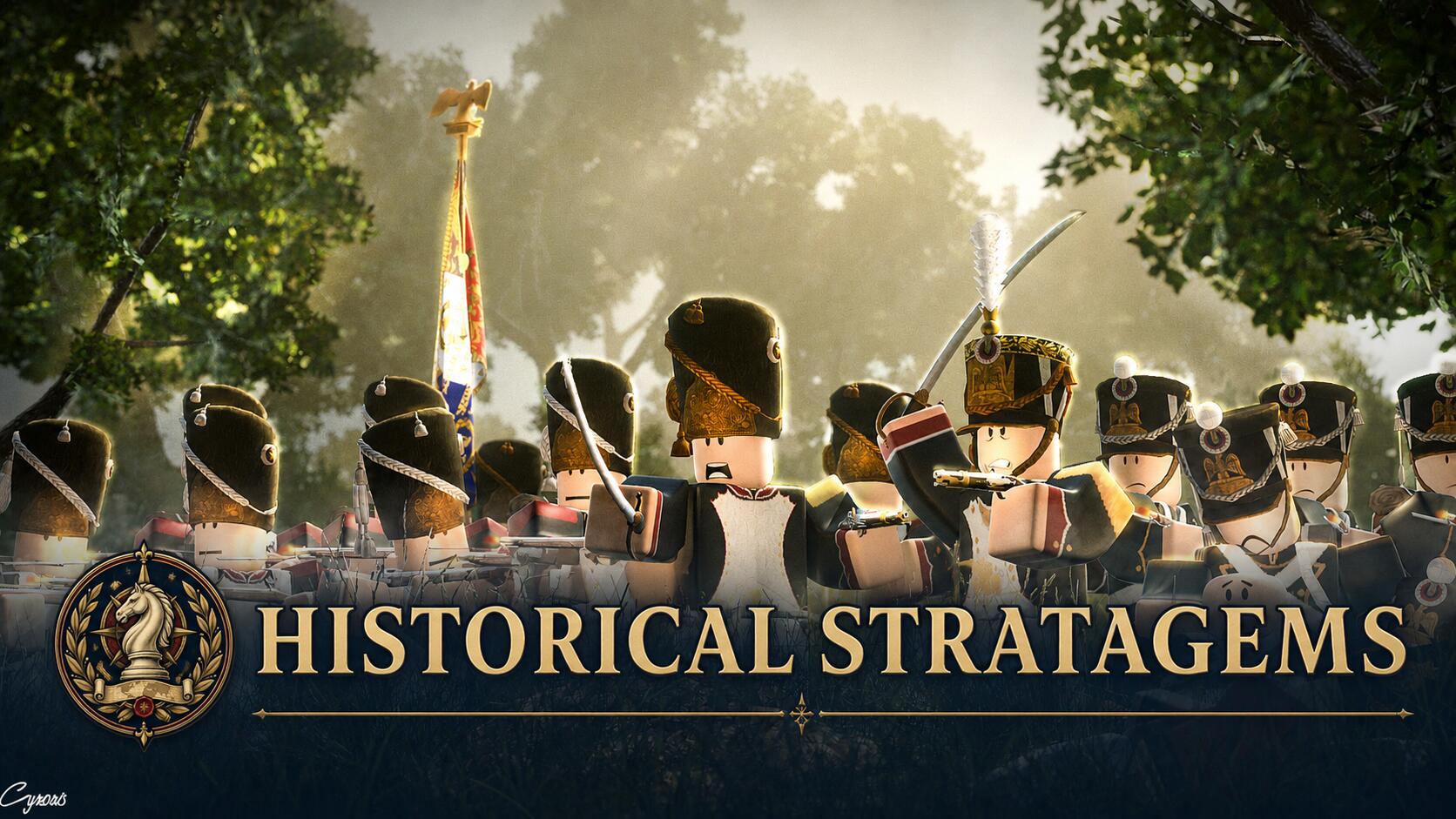 Discovery splash banner for Make History RTS Discord server