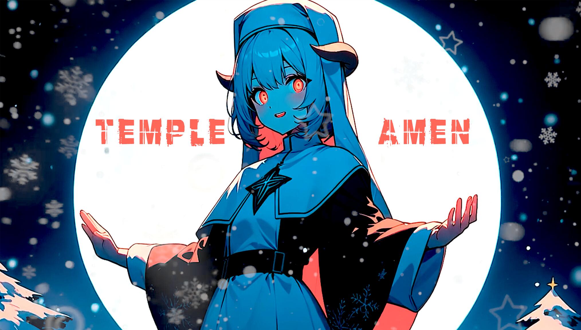 Discovery splash banner for TEMPLE AMEN 💗 Discord server