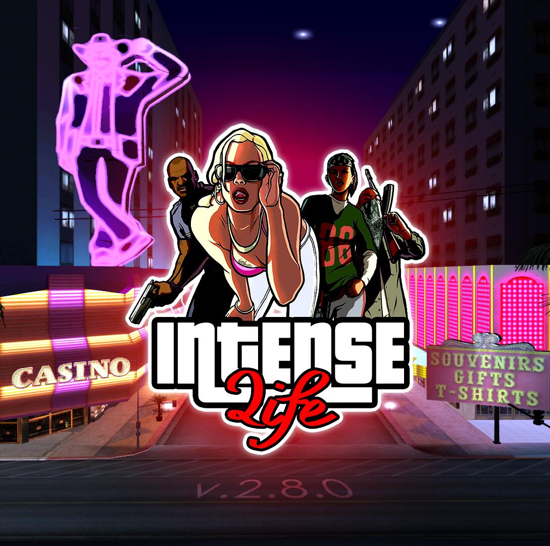 Discovery splash banner for Intense Life RPA | SAMP Discord server