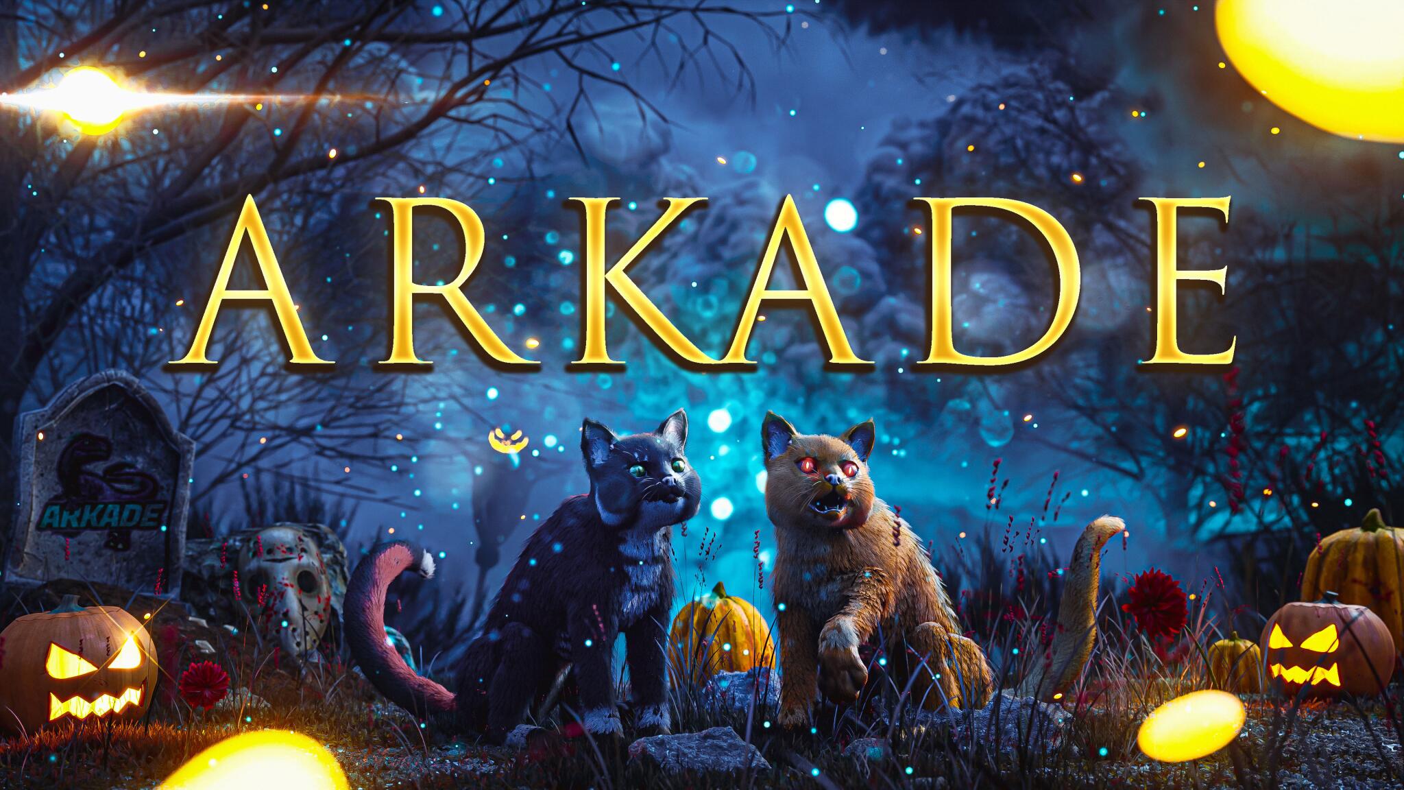Discovery splash banner for ARKADE Discord server