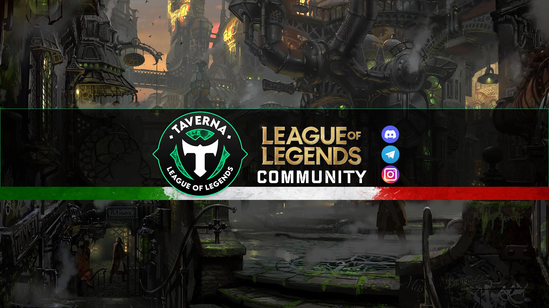 Discovery splash banner for Taverna di League Of Legends Discord server
