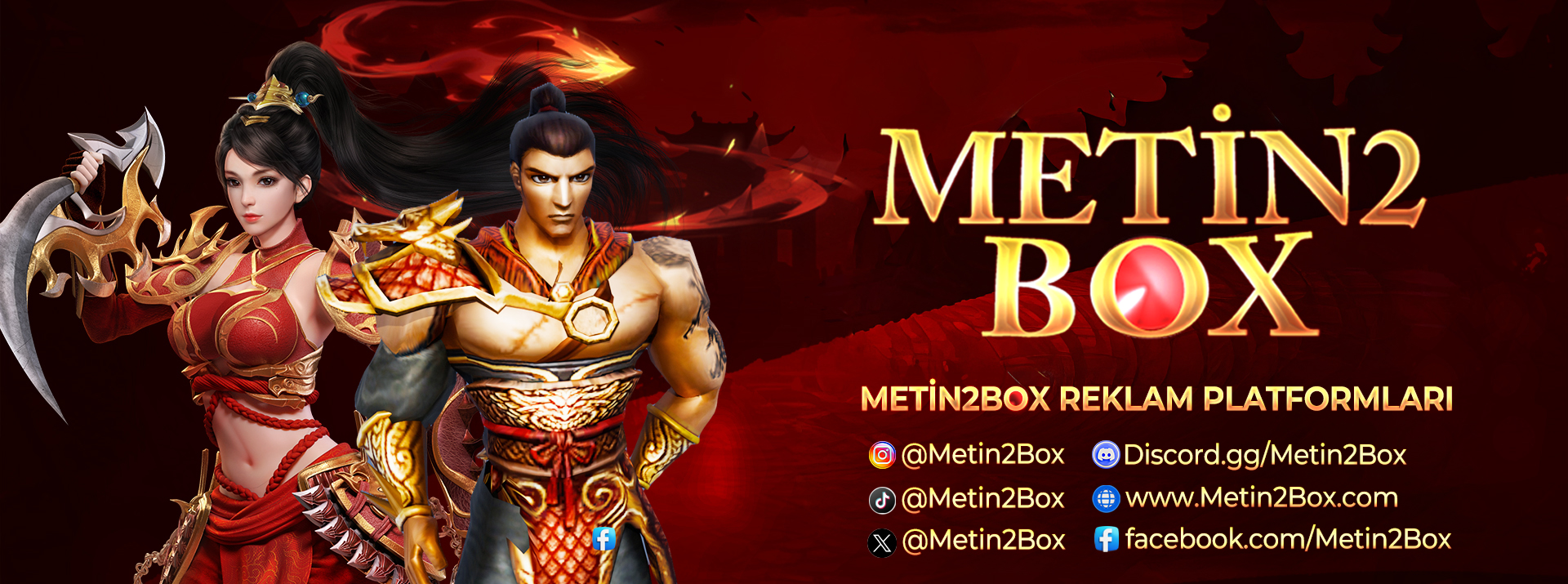 Discovery splash banner for Metin2Box Platform Discord server