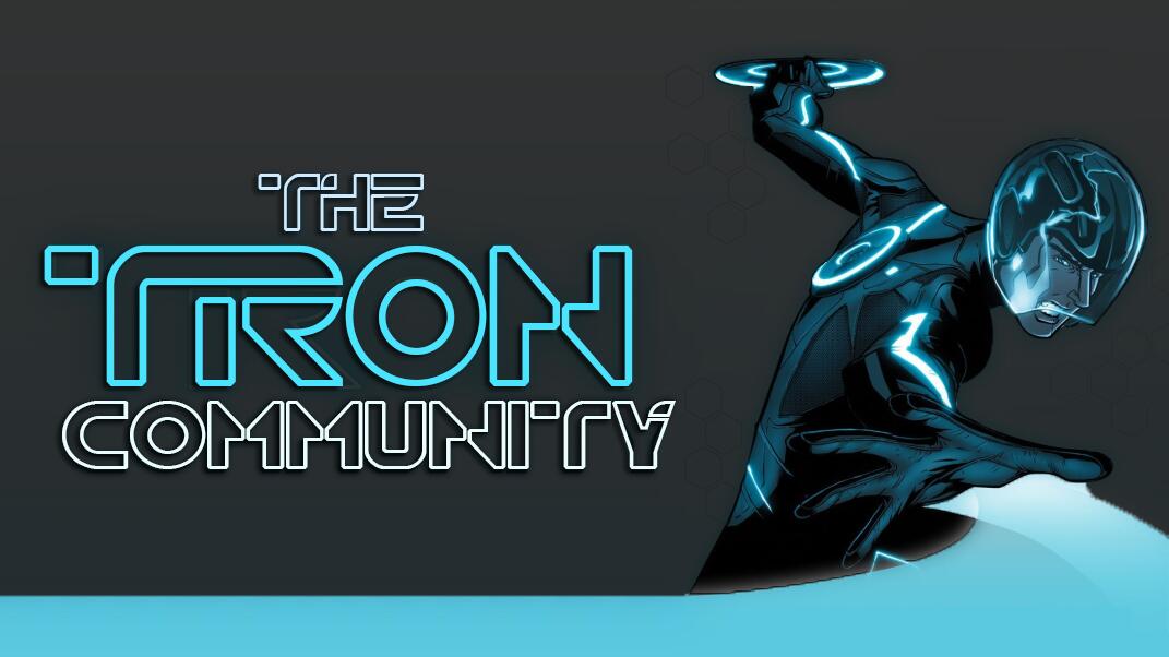 Discovery splash banner for The Tron Community Discord server