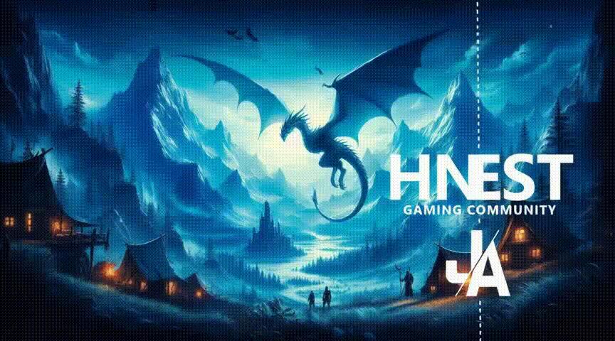 Discovery splash banner for HNEST & Jumpy Allen Discord server