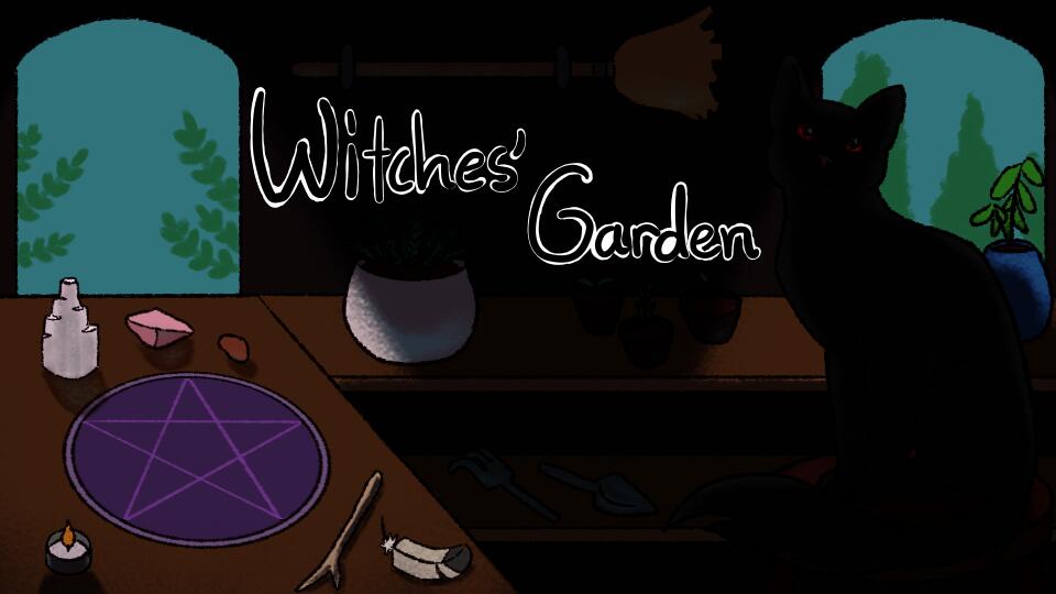 Discovery splash banner for Witches' Garden Discord server