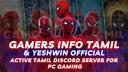 Discovery splash banner for Gamers Info Tamil Discord server