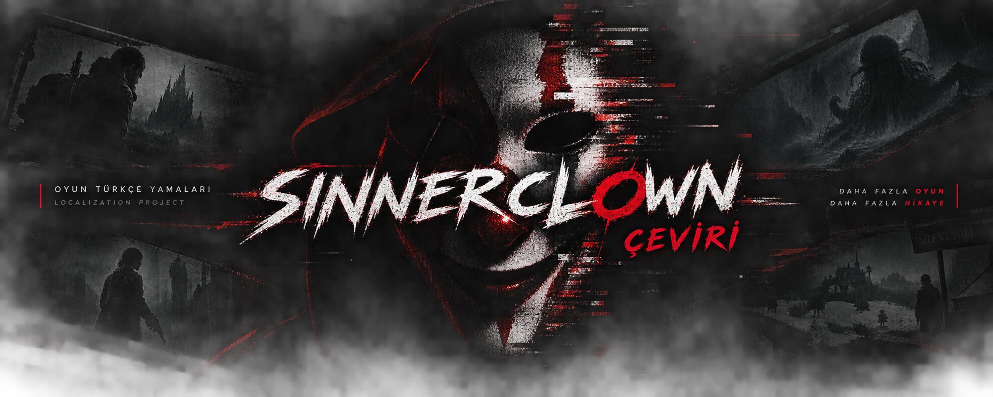 Discovery splash banner for 🇹🇷 Sinnerclown Çeviri Türkçe Yama Discord server