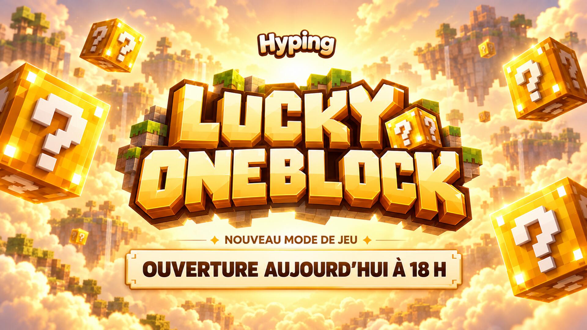 Discovery splash banner for HYPING ❘ Serveur Minecraft Discord server