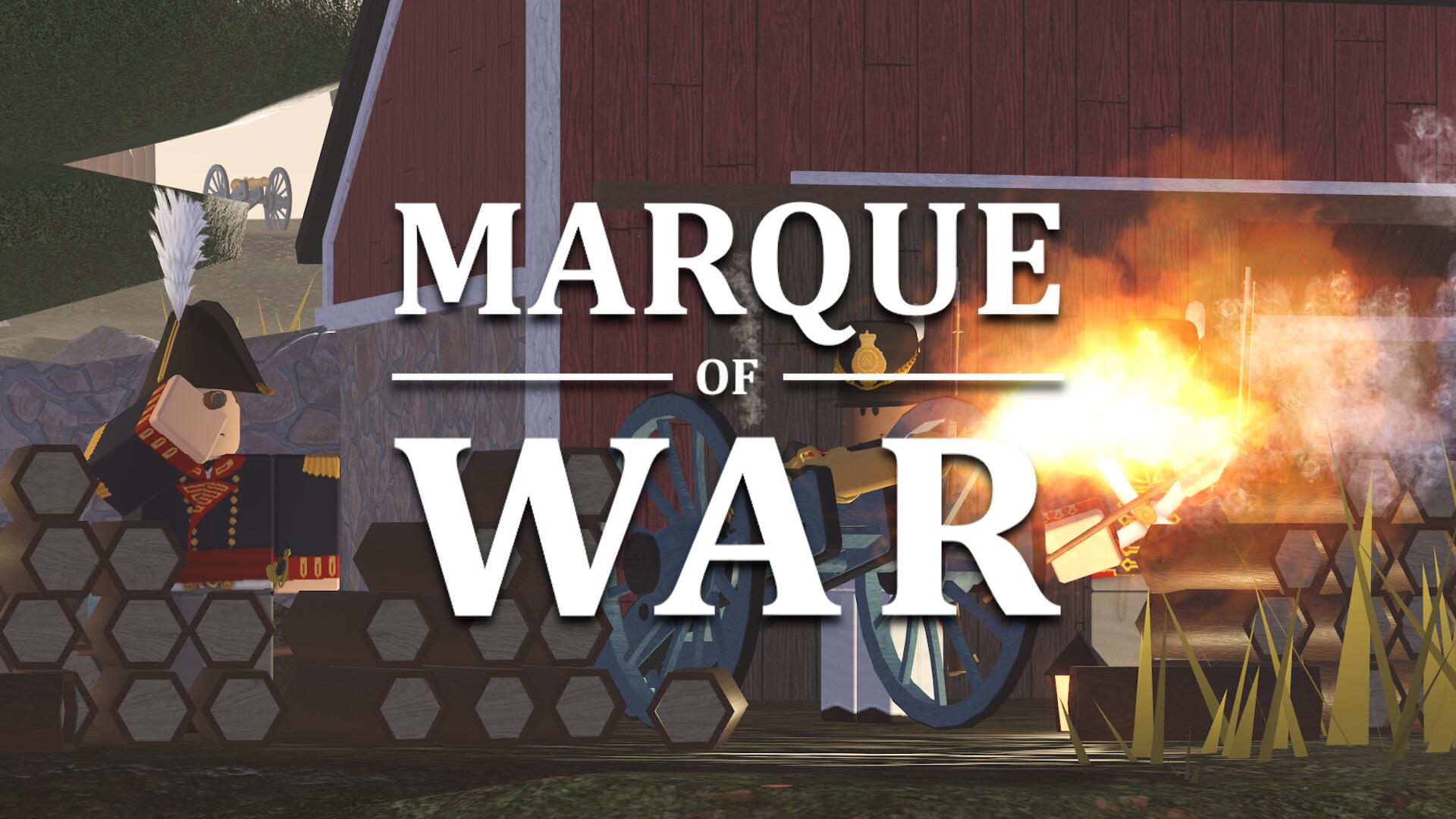 Discovery splash banner for Marque of War Discord server