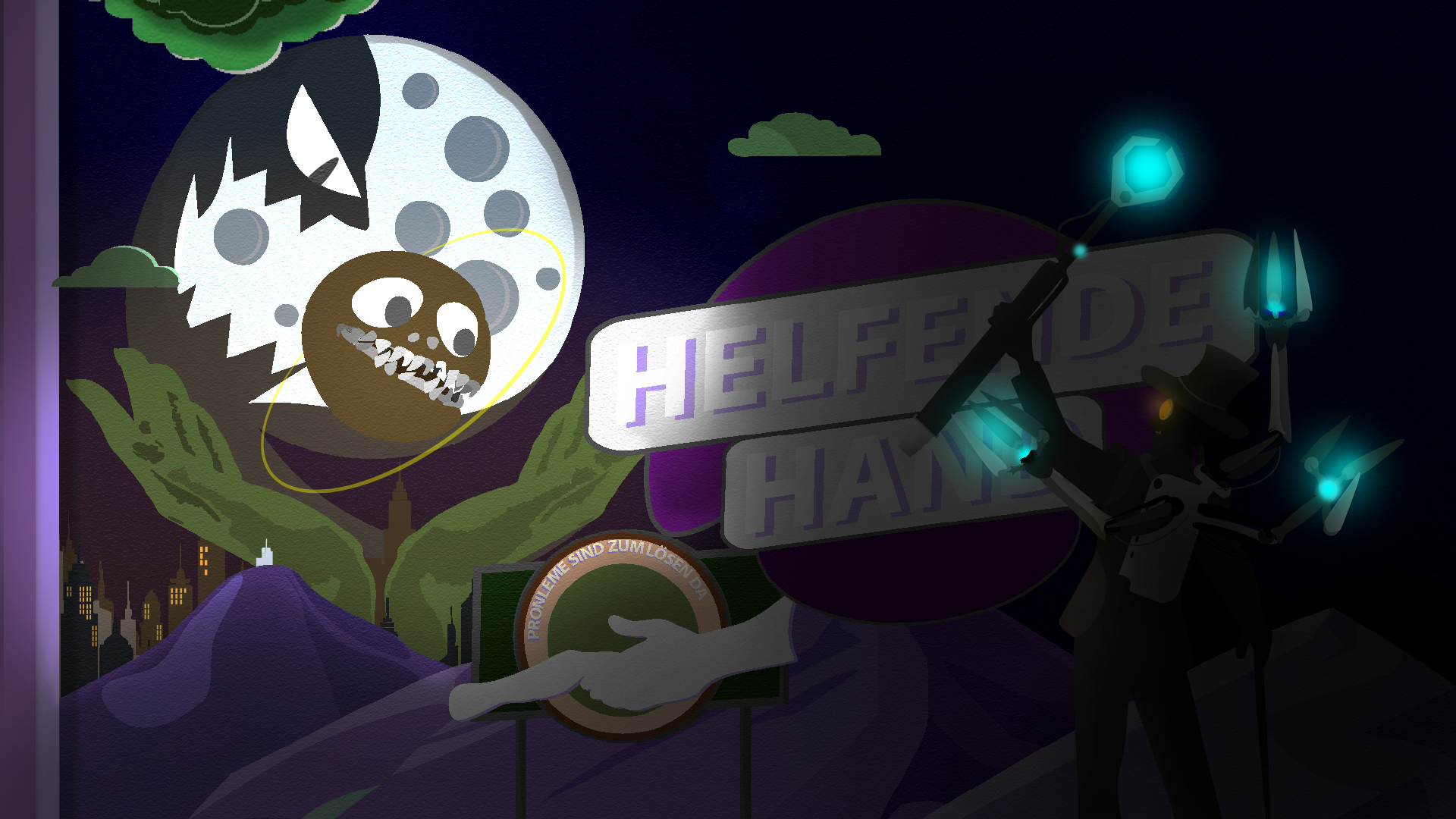 Discovery splash banner for Helfende Hand Discord server