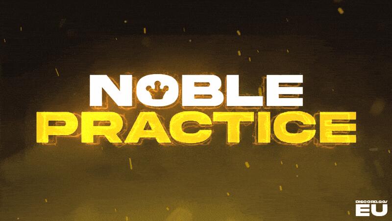 Discovery splash banner for Noble Practice Scrims Discord server