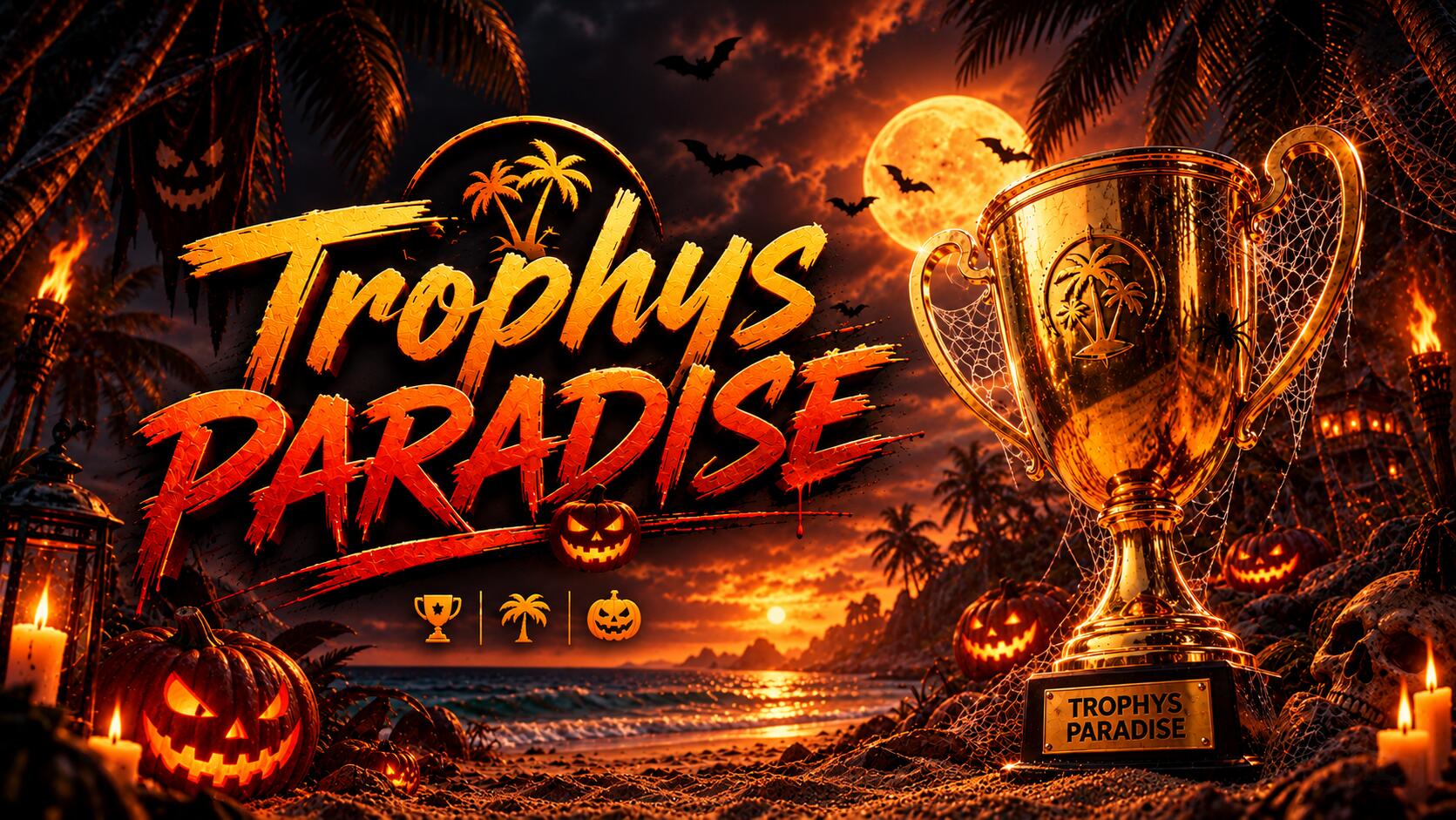 Discovery splash banner for Trophy's Paradise Discord server