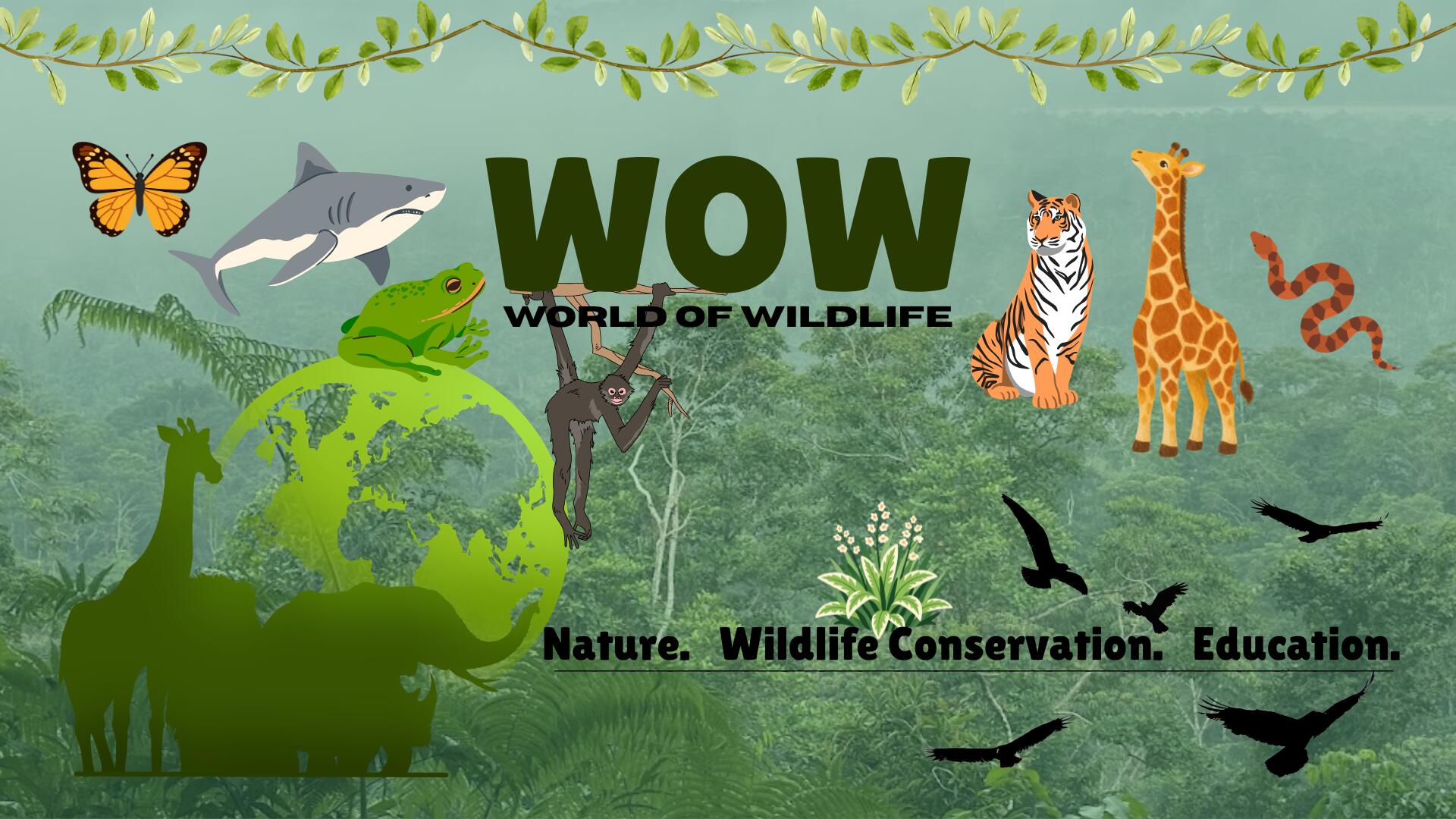 Discovery splash banner for World of Wildlife ๐ฒ Discord server