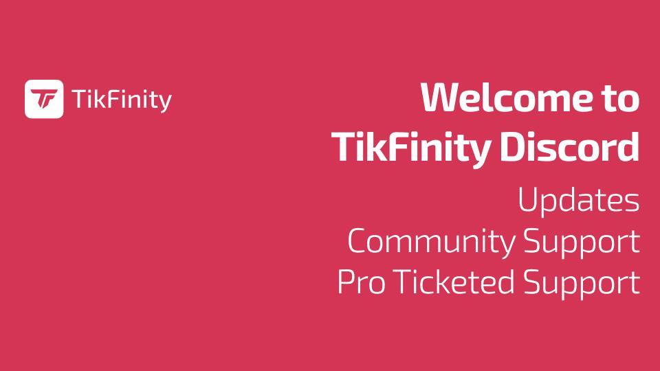 Discovery splash banner for TikFinity Discord server