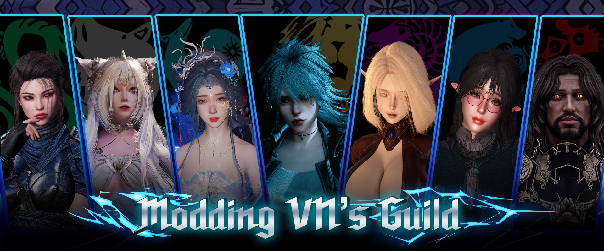 Discovery splash banner for Modding VN Guild Discord server